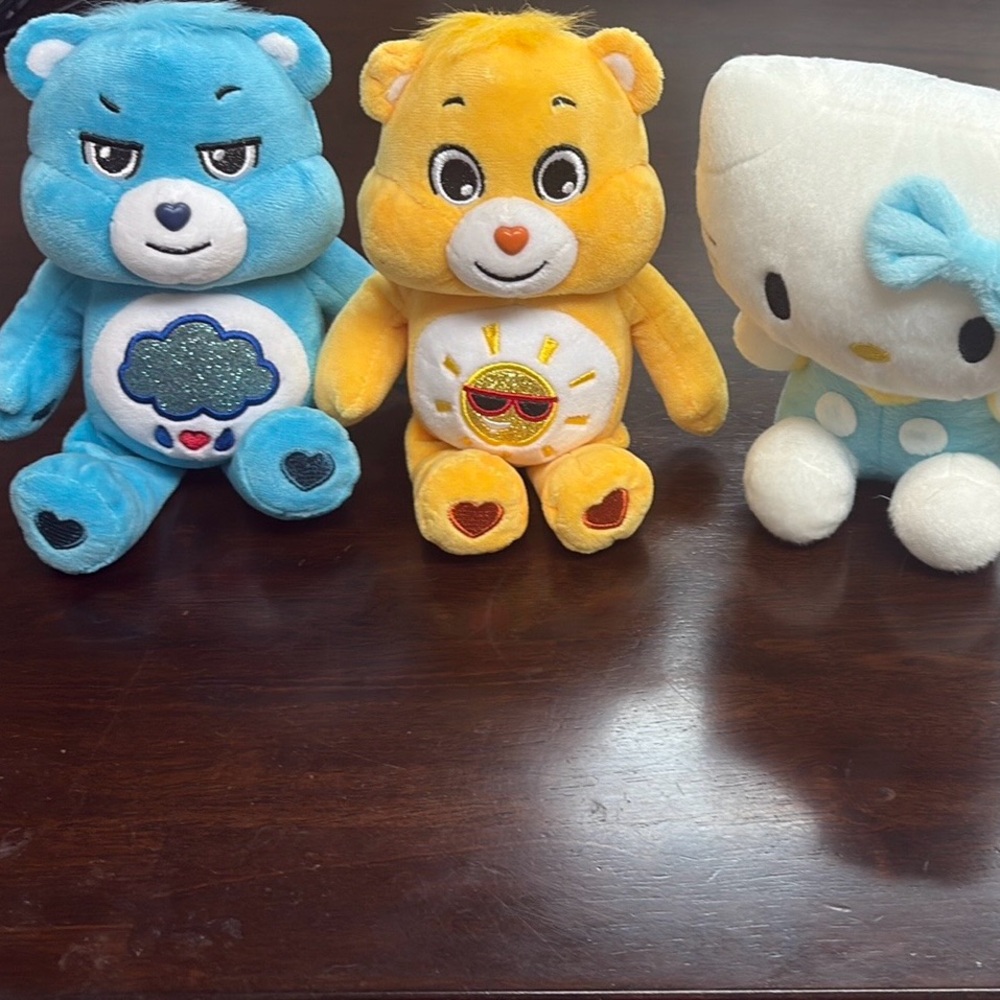 Care Bears Blue and Yellow Stuffed Animals